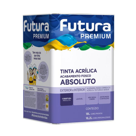 Tinta Acrílica Fosco Absoluto Futura 18L