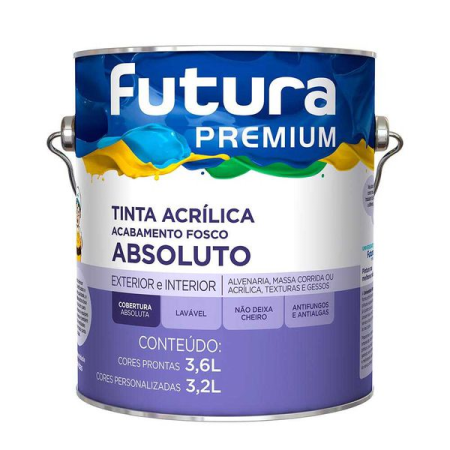 Tinta Acrílica Fosco Absoluto Futura 3600ml