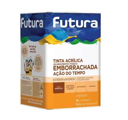 Tinta Acrílica Emborrachada Ação do Tempo Futura 18L
