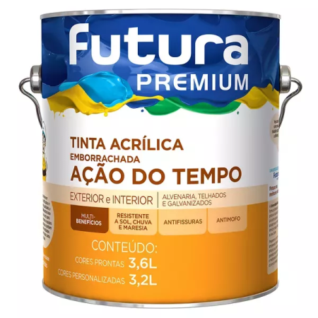 Tinta Acrílica Emborrachada Ação do Tempo Futura 3600ml