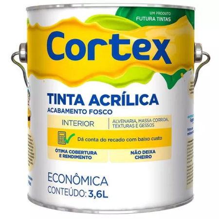 Tinta Acrílica Fosca Cortex Futura 3600ml