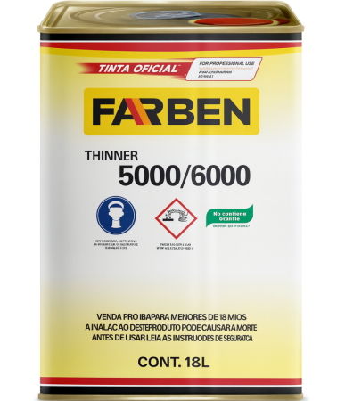 Thinner 5000 Comum Farben 18L