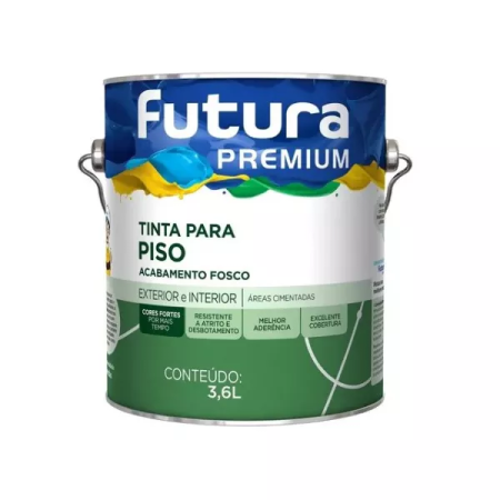 Tinta Acrílica Fosca Para Piso Futura 3600ml